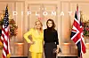Veleposlanica Jane D. Hartley i Keri Russell na prijamu