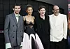 (L-R) British actor Josh O‘Connor, US actress Zendaya, US actor Mike Faist and Italian filmmaker Luca Guadagnino attend the premiere of ”Challengers” at the Regency Village Theatre in Los Angeles, California, on April 16, 2024. (Photo by Michael Tran/AFP)