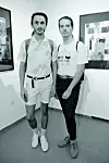 otvorenje izlozbe Ivana Juric - Nevidljivo lice / Moderna galerija Josip Racic / Zagreb 20.09.2018. / foto: Davor Matota / Damir Begovic i Domagoj Stimac (Twins by Begovic i Stimac)