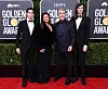 Paris Brosnan, Pierce Brosnan, Keely Shaye Smith i Dylan Brosnan na dodjeli Zlatnih globusa 2020.