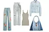 Traperice Blumarine/ traperice Golden Goose/ top James Perse/ traper jakna Blaze Milano/ torba TOD‘S