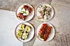 Gurmanski sendvič s pečenim lososom, pizzaiolo, Pršut - Buratta - Caponata i Slatko-slana tuna