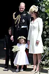 Princ William i princeza Catherine s princezom Charlotte koja je bila jedna od djeveruša