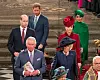 LONDON, ENGLAND - MARCH 09: Prince William, Duke of Cambridge, Catherine, Duchess of Cambridge, Prince Harry, Duke of Sussex, Meghan, Duchess of Sussex, Prince Charles, Prince of Wales and Camilla, Duchess of Cornwall attend the Commonwealth Day Service 2020 on March 9, 2020 in London, England. (Photo by Phil Harris - WPA Pool/Getty Images)
