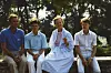 Sa suprugom Henrikom i sinovima Frederikom i Joachimom na svom francuskom imanju Caixu 1983.