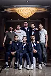 Filip Glavaš, Marin Šipić, Marko Mamić, Ivan Martinović, Marin Jelinić, Mateo Maraš, Dominik Kuzmanović i Zvonimir Srna nakon veličanstvenog dočeka u Zagrebu