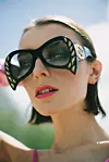 Naočale s dekorativnim pozlaćenim detaljima GUCCI, Nightboutique, naušnice privatno vlasništvo