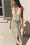 Zara lanena midi suknja (35,95 eura)