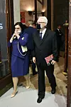 Nekadašnji predsjednik Ivo Josipović i sveučilišna profesorica Tatjana Josipović nisu propustili svečano otvorenje izložbe posvećene Edi Murtiću.
