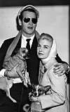 Late 1950's - Actor PAUL LEONARD NEWMAN with his wife JOANNE WOODWARD and two puppies. Exact date and place unknown., Image: 484483756, License: Rights-managed, Restrictions: FIle Photo: Late 1950's, Model Release: no, Credit line: Keystone Press Agency / Zuma Press / Profimedia