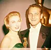 JOANNE WOODWARD with Paul Newman at 1958 Oscars.12433a.Supplied by Photos, inc., Image: 253741761, License: Rights-managed, Restrictions: , Model Release: no, Credit line: Supplied By Globe Photos, Inc / Zuma Press / Profimedia