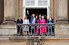 Princ Vincent, princeza Josephine, kraljica Mary, prestolonasljednik Christian, bivša kraljica Margrete, princeza Isabella i kralj Frederik
