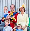 George, Charlotte i Louis te William i Kate na Trooping The Colour paradi.