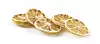 dried lemons isolated on white