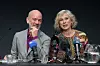 Michael Stipe i Giovanna Melandri na predstavljanju njegove knjige u Rimu 2019.