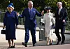 Kralj Charles III. sa suprugom Camillom, sestrom Anne i bratom Andrewom
