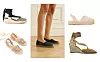 Espadrile od šarenog platna H&M 34,99 eura/ espadrile od pletenog materijala Stradivarius 279,90 kn/ platnene espadrile Saint Laurent 2079 kn/ espadrile otvorene pete H&M 19,99 eura/ espadrile na petu Christian Louboutin 495 eura