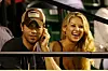 KEY BISCAYNE, FL - APRIL 02: Enrique Iglesias and girlfriend Anna Kournikova watch as Venus Williams plays her semifinal match against Serena Williams at the Sony Ericsson Open at the Crandon Park Tennis Center on April 2, 2009 in Key Biscayne, Florida. (Photo by Al Bello/Getty Images)