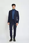 Tamnoplavi melange vuneni sako od odijela- Slim fit (redovna cijena 319 eura, snižena cijena 127,60 eura)
