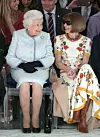 Kraljica Elizabeta II s Anna Wintour na London Fashion Weeku u veljači 2018.