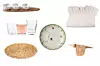 Set posudica za umake Easy Life Sakura; Lonci&Poklopci (257,00 kn) / Stolnjak Vintage 160x220 cm; Vivre (194,90 kn) / Set od 4 čaše Segaform Butterfly; Bonami (159,00 kn) / Tanjurić za šalicu za kavu Colorful Spring Villeroy&Boch Meblotrade (109,65 kn) / Podmetač Rosseau; Emmezeta (39,99 kn) / Figura u obliku ptice od hrastovog drva Gazzda (500,00 kn)