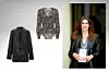 Sako od umjetne kože Zara (499,90 kn)/ bluza s uzorkom Veronica Beard; My Theresa (225 eura)