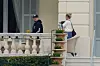 Sa suprugom Benjijem Maddenom i kćeri Raddix u Antibesu