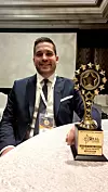Dejan Nemčić na dodjeli Global Teacher Award.
