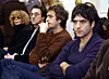 Suprug ubijene glumice Samuel Benchetrit i bivši patneri Richard Kolinka i François Cluzet na suđenju Bertrandu Cantatu u Vilniusu, ožujak 2004.