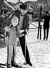 Otac ju je obožavao, a i ona njega: Marie s tatom na skijanju u Cortini D‘Ampezzo 1960.