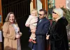 Björn Ulvaeus s unukom Hedvigom i kćeri Annom te suprugom Lenom Kallersjo 2021. godine