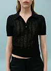 Mango x Victoria Beckham heklani pulover polo ovratnika (prije 70,00 eura, sada 54,99 eura)