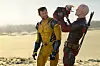 Hugh Jackman, Peggy i Ryan Reynolds na setu filma