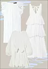 Plisirana haljina 229,90 kn, Zara / Maksi haljina s volanima Rhode 217 eura, The Outnet / Pamučna haljina s mašnom 39,99 eura, H&M /