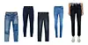 Traperice patchwork uzorka Scotch&Soda Europa 92 (1049 kn)/ klasične traperice Acne Studios (190 eura) tamne traperice H&M (19 eura)/ skinny traperice Tommy Hilfiger (85 funti)/ Slim traperice Babhila Diesel (141 euro)
