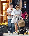 06/28/2020 EXCLUSIVE: Chloe Sevigny gets caught in a brief sun shower as she heads out with Sinisa Mackovic in New York City. The 45 year old actress flashed a ring on her left hand sparking engagement rumours. Sevigny wore a face mask, white dress, matching socks, and black sandals.,Image: 537072122, License: Rights-managed, Restrictions: Exclusive NO usage without agreed price and terms. Please contact sales@theimagedirect.com, Model Release: no, Credit line: TheImageDirect.com / The Image Direct / Profimedia