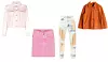 Traper jakna Miu Miu (1400 funti)/ mini traper suknja Balenciaga (495 funti)/ traperice visokog struka s metalik detaljima Germanier (313 eura)/ traper jakna & Other Stories (53 dolara)
