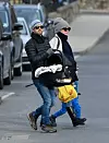 12/08/2019 EXCLUSIVE: FIRST PICTURES! Anne Hathaway and Adam Shulman are spotted in Connecticut. Shulman carried a bassinet as the couple headed out for a family outing in a picturesque seaside town. Hathaway, 37, looked trim while wearing a grey beanie, black scarf, wool coat, jeans, and black boots., Image: 487188831, License: Rights-managed, Restrictions: Exclusive NO usage without agreed price and terms. Please contact sales@theimagedirect.com, Model Release: no, Credit line: TheImageDirect.com / The Image Direct / Profimedia