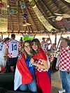 S prijateljicom Anom Majić u navijačkom korneru hrvatskih navijača