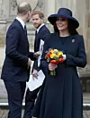 LONDON, UNITED KINGDOM - MARCH 12: Prince William, Duke of Cambridge and Catherine, Duchess of Cambridge with Prince Harry leave after attending the Commonwealth Service at Westminster Abbey on March 12, 2018 in London, England. Organised by The Royal Commonwealth Society, the Commonwealth Service is the largest annual inter-faith gathering in the United Kingdom. (Photo by Kirsty Wigglesworth - Pool/Getty Images)