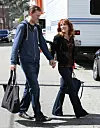 *EXCLUSIVE* Studio City, CA - Kathy Griffin and boyfriend Randy Bick are smitten walking hand in hand. The cute couple spend some time together in the middle of Kathy's 80 city comedy tour