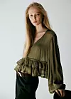 Bluza s volanima i čipkastim detaljima - 49,99 eura