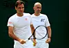 Ivan Ljubičić i Roger Federer na Wimbledonu.