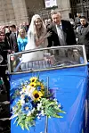Mladenci su se iz Gradske vijećnice u Beču odvezli u Lugnerovom oldtimeru kabrioletu