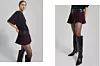 The Frankie Shop bordo mini suknja (228 eura)