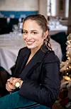 Zagreb, 271225. Restoran Skenderica, Remete. Endrina Muqaj, natjecateljica tv showa Masterchef.