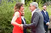 Domaćica svečanosti Friederike Behrends nije uspjela sakriti oduševljenje što pred njom stoji glavom i bradom - George Clooney