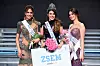 Zagreb, 130320. studio Marti, HRT Izbor za Miss Universe Hrvatske Na fotografiji: Mirna Naiia Maric, pobjednica Miss Universe Hrvatska 2020 Daria Matic, Mirna Naiia Maric i Andrea Erjavec Foto: Goran Mehkek / CROPIX