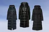 Crna duga puffer jakna Canada Goose (1675 eura)/Duga puffer jakna Toni Sailer (1000 eura)/Duga puffer jakna Moncler (1690 eura)