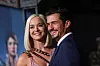 HOLLYWOOD, CALIFORNIA - AUGUST 21: Katy Perry and Orlando Bloom attend the LA premiere of Amazon's